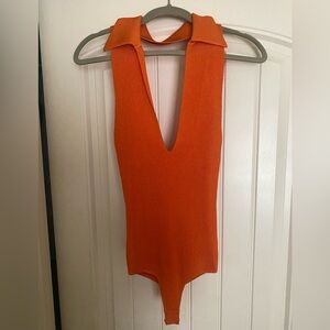 RONNY KOBO open back bodysuit